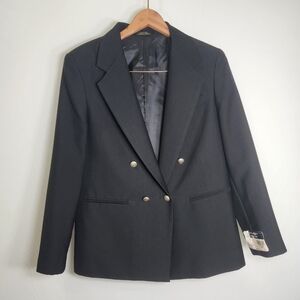 NWT Class Club Black and Silver Tailored Blazer